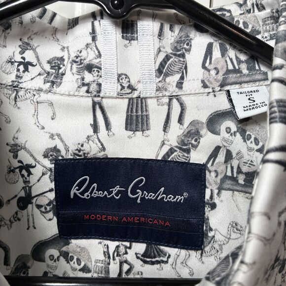 Robert Graham Other - RARE Robert Graham Mexican Sugar Skull Day of The Dead Shirt Mens S Coco